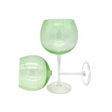 Wholesale Acrylic Red Wine Glass Cup, Lead-Free Green Wine Goblet